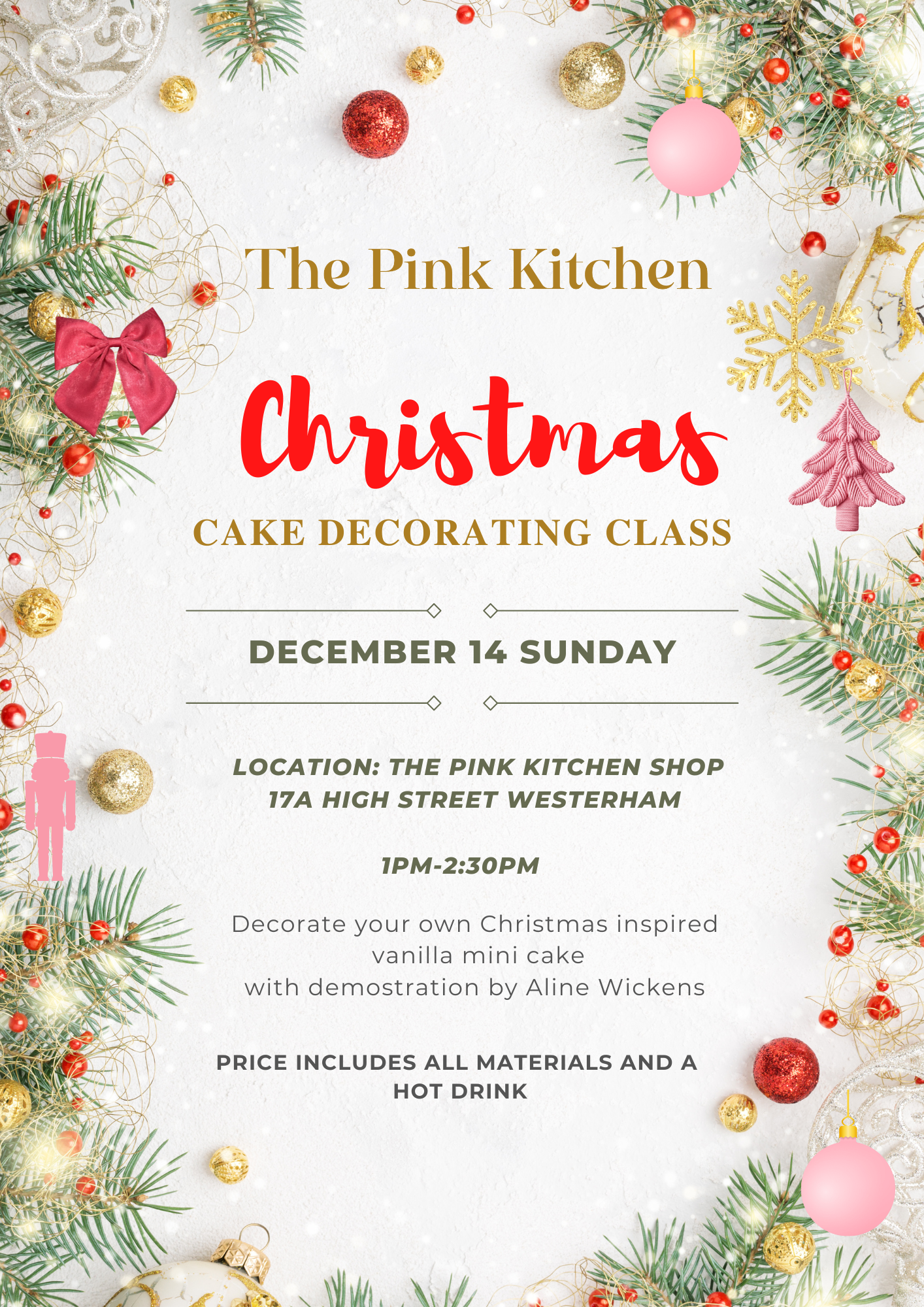 Christmas Cake Decorating Class