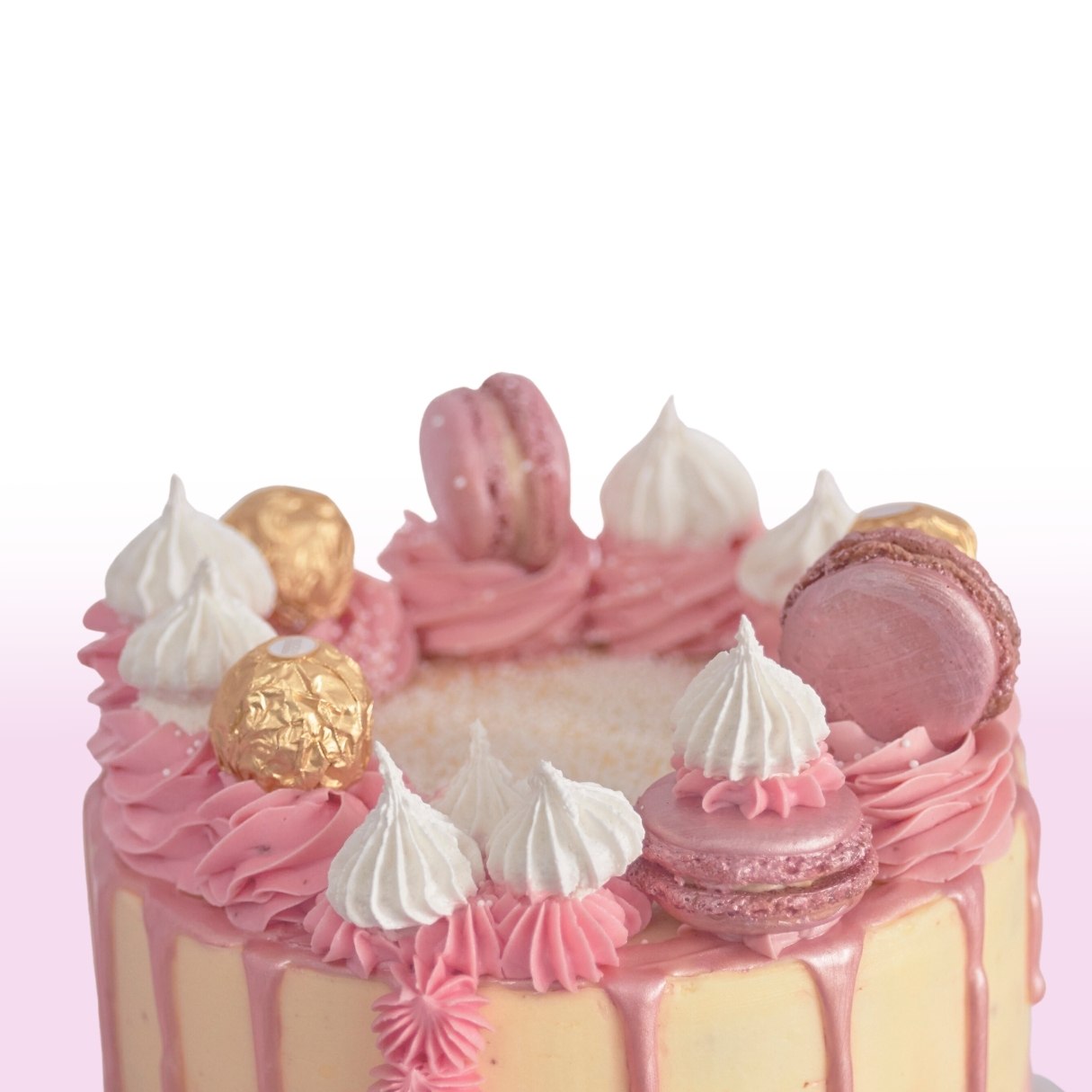 Rose Gold Drip cake
