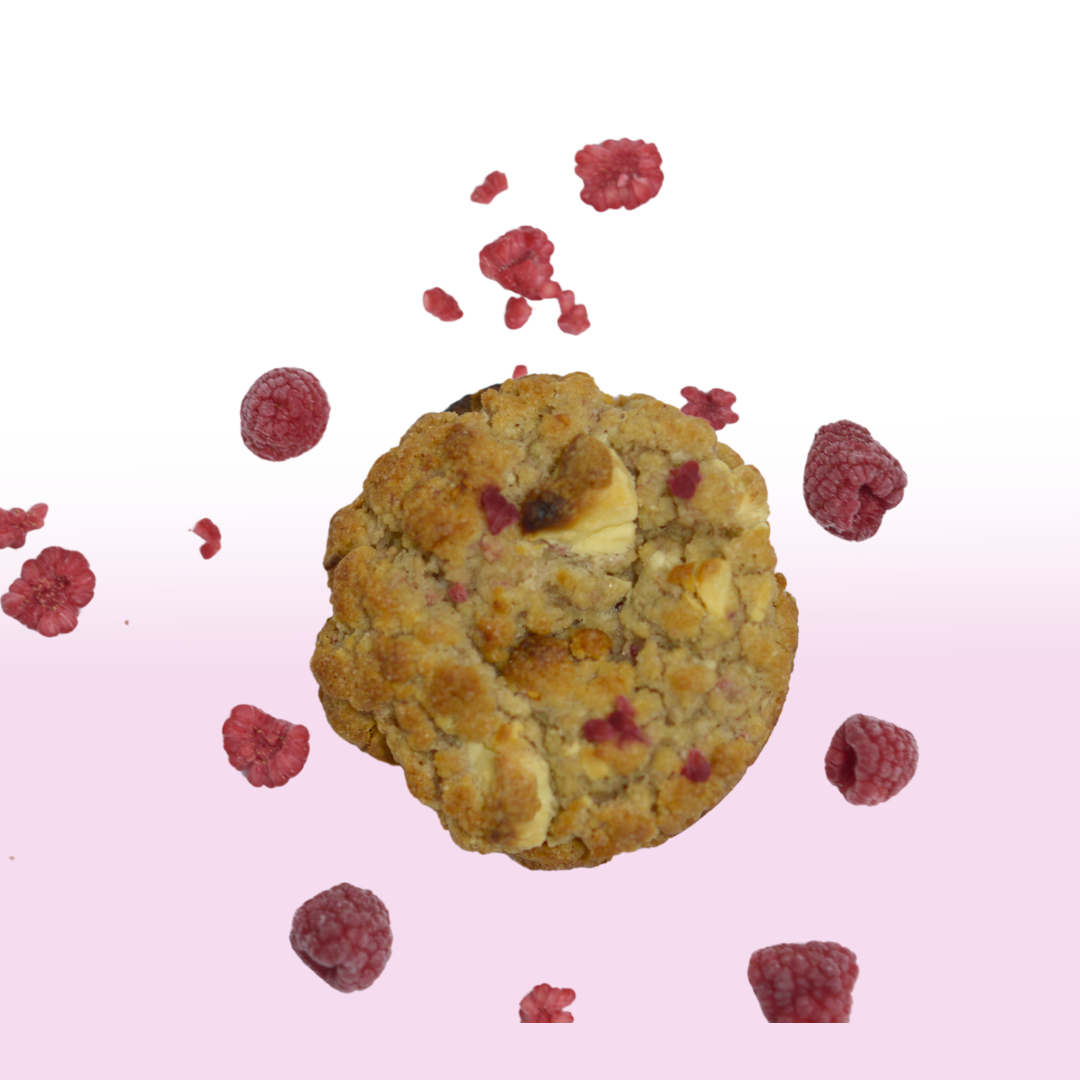 Raspberry & White Chocolate Cookies