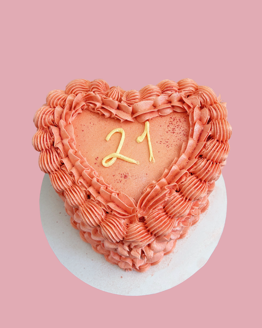 VINTAGE LAMBETH HEART CAKE