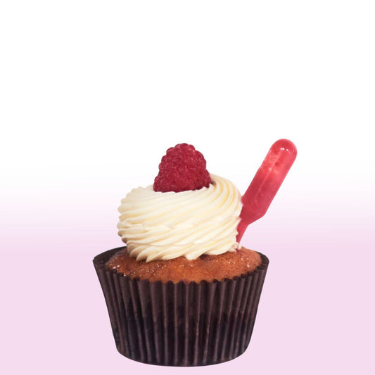 Raspberry  & White chocolate cupcake
