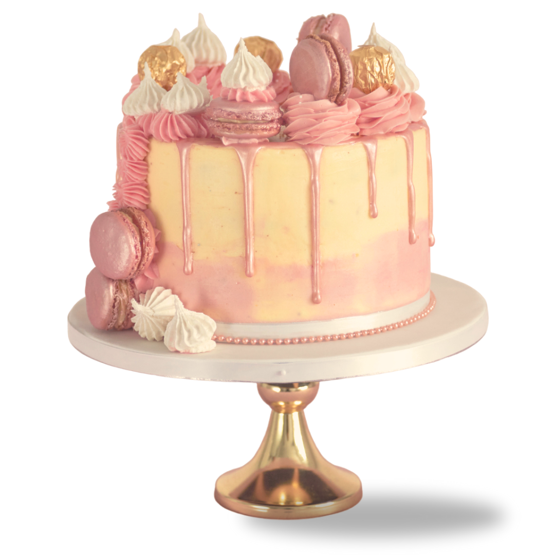 Rose Gold Drip cake