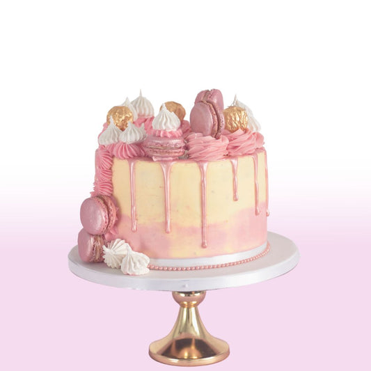 Rose Gold Drip cake