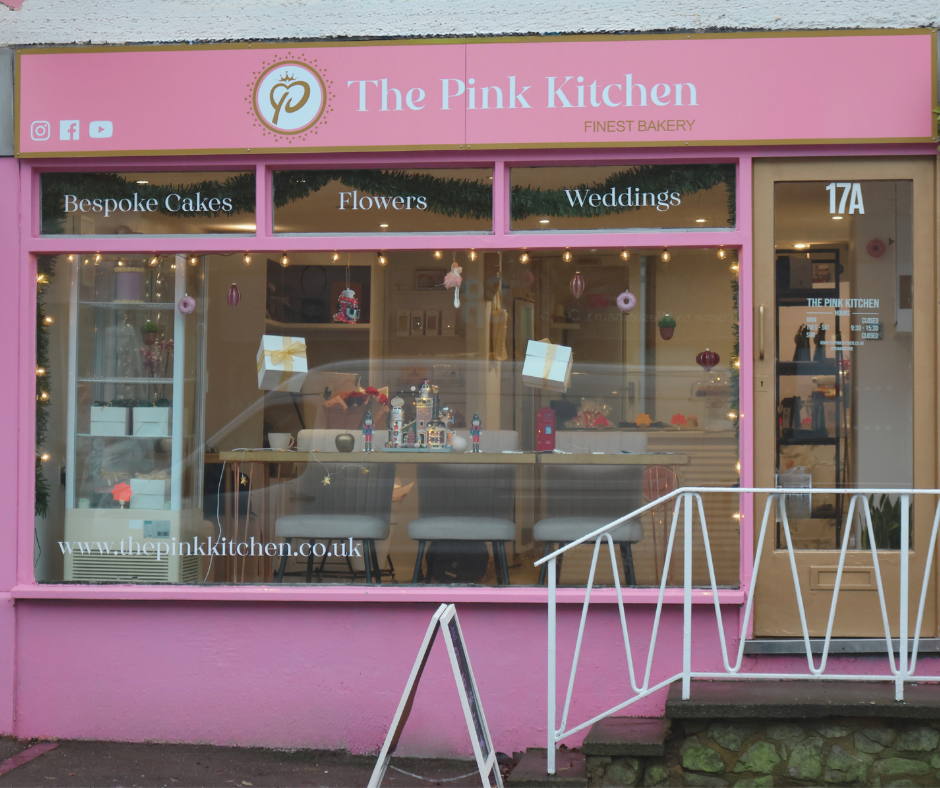 The Pink Kitchen Westerham Shop - Finest Bakery - Wedding cakes, celebration cakes, cupcakes, cookies, brownies and more