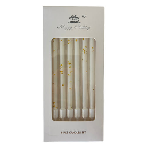 White Birthday Candles